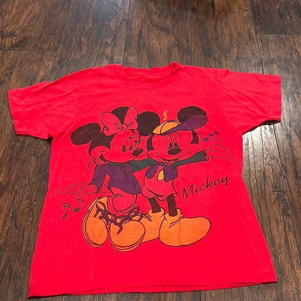 Vintage Disney 80s Single Stitch Shirt Small Minnie Mouse Rare Mickey Minnie